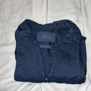 Grayson Dress Shirt Mini Dress Long Sleeve Pockets Casual‎ Womens Size-XL